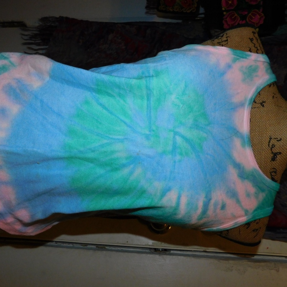 90s tye dye tank top